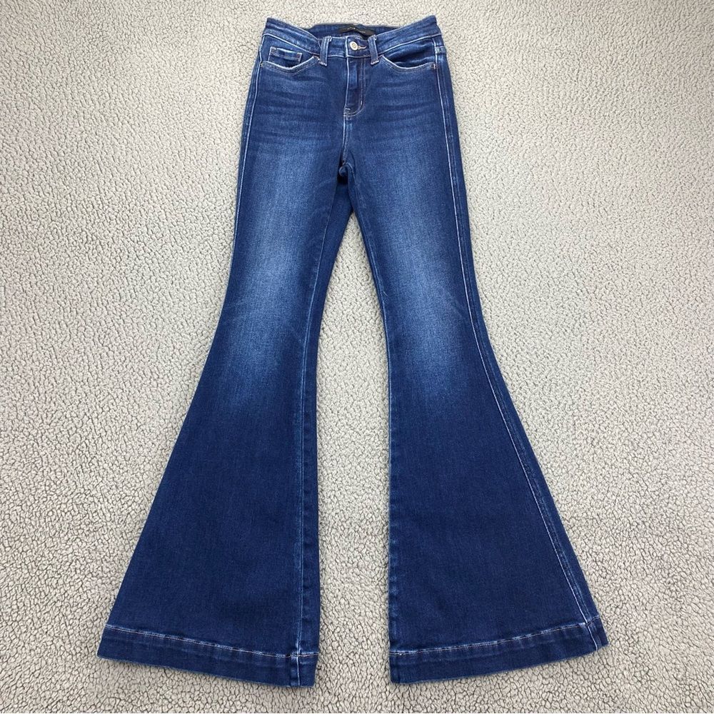 Flying Monkey Women's High Rise Super Flare Jeans   |  Size:  24